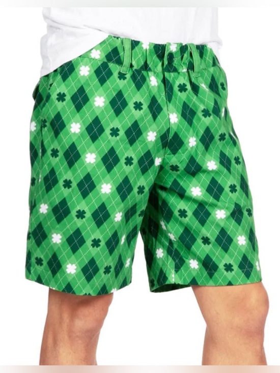 Tipsy Elves Other - TIPSY ELVES MEN'S ARGYLE CLOVER SHORTS SIZE S